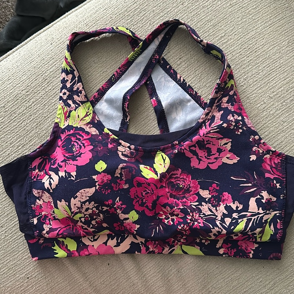 Gaiam Large Floral Sports Bra